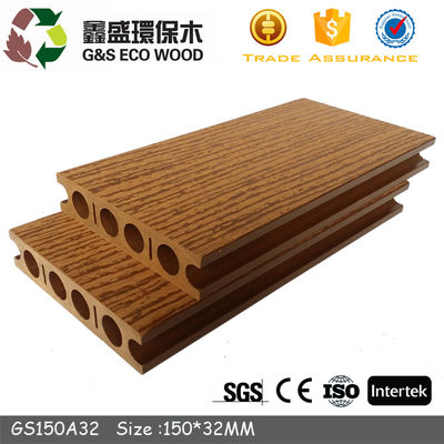 Ván sàn rỗng WPC chống ăn mòn Tấm ván sàn nhựa rỗng 140 X 25mm