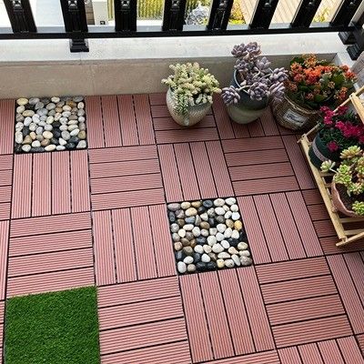 Tấm gỗ sàn ngoài trời 21mm chống côn trùng Tấm chống thấm Wpc được đánh bóng