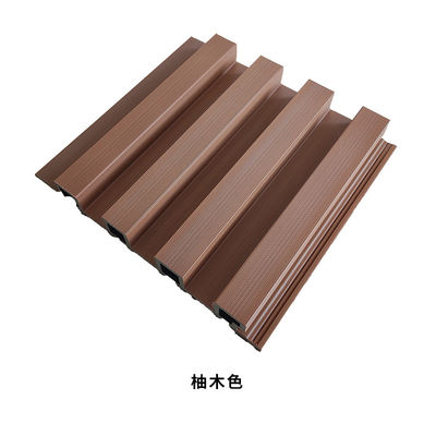 Chống tia cực tím Tấm ốp tường Wpc Nền tảng đường sắt chống phai Tấm tường ngoại thất Wpc