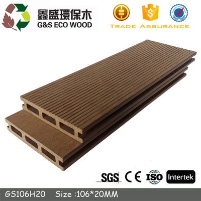 Khả năng chống tia cực tím WPC Ván sàn rỗng Bể bơi Sàn gỗ nhựa tổng hợp chống trượt