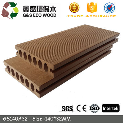 Khả năng chống tia cực tím WPC Ván sàn rỗng Bể bơi Sàn gỗ nhựa tổng hợp chống trượt