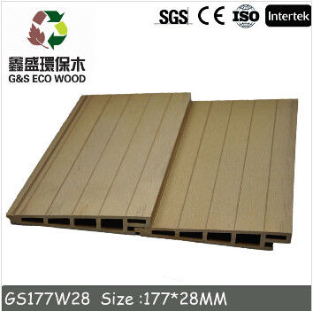 117 X 14MM Sàn gỗ nhựa tổng hợp Bản vẽ Tấm ốp tường ngoại thất Wpc