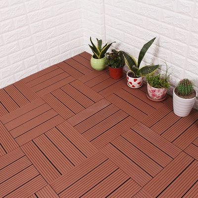 Ván sàn chống ăn mòn WPC DIY 300 X 300 X 22mm Ván sàn Wpc chống thối ngoài trời