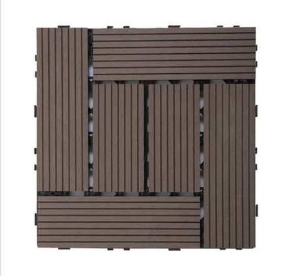 Chống ăn mòn 20 mm Smooth Diy Wpc Decking Garden Wood Plastic Composite Tiles