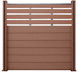 Tấm hàng rào WPC 1,5M 1 Tấm hàng rào trang trí composite thân thiện với ECO chống ẩm