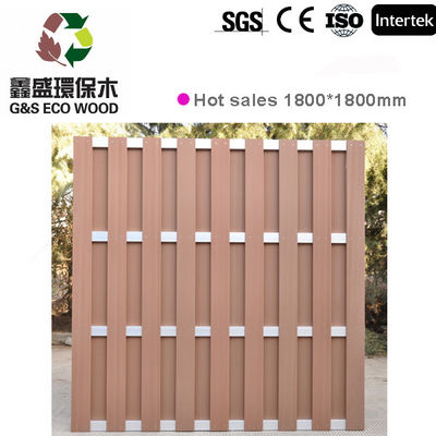 Tấm hàng rào có rãnh bằng nhựa composite Hàng rào WPC Gỗ nhựa 200 X 200mm