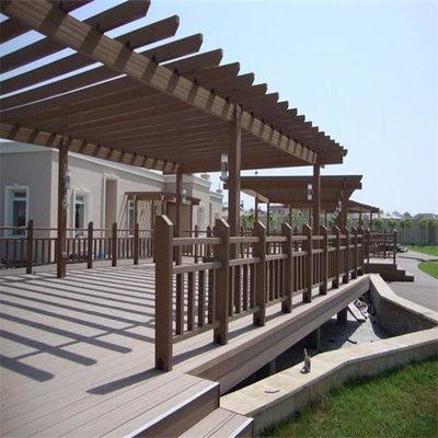 2,9M OakAnti Corrosion WPC Vật liệu tổng hợp Pergola bằng gỗ Patio cho Pergola