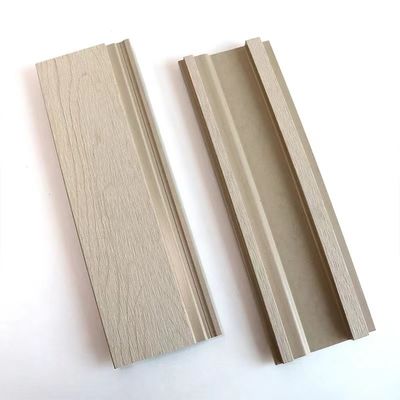 Tấm ốp tường bằng gỗ chống trượt kiểu dáng đẹp Tường ngoại thất 3D Tấm ốp tường Wpc ngoài trời