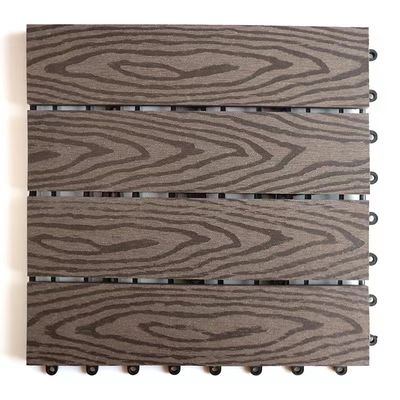Ván sàn tự làm chống sâu bệnh WPC 140 X 40mm Gạch lát sàn composite tự làm rỗng
