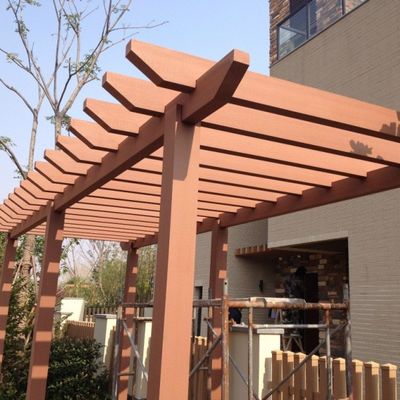 Pergola gỗ hiện đại không thấm nước WPC Pergola thân thiện với môi trường