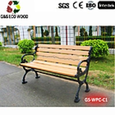 Công viên ngoài trời bằng nhựa đặc Ghế WPC Polyme Băng ghế trong vườn WPC Gỗ nhựa tổng hợp