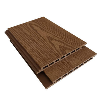Tấm tường trang trí ngoại thất 3d chống nước Wpc 177 X 28mm Anti Uv Thân thiện với môi trường